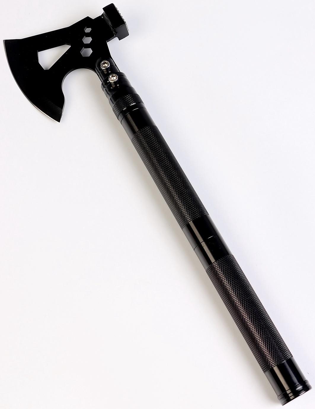 Лопата тактическая многофункциональная, с топором, в кейсе