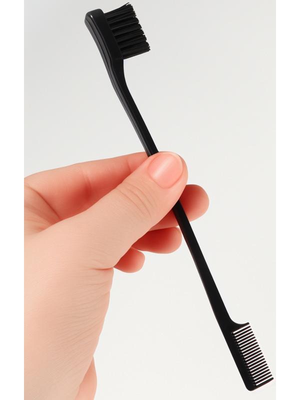 Расчёска - щётка для укладки волос, 17×2 см, чёрная