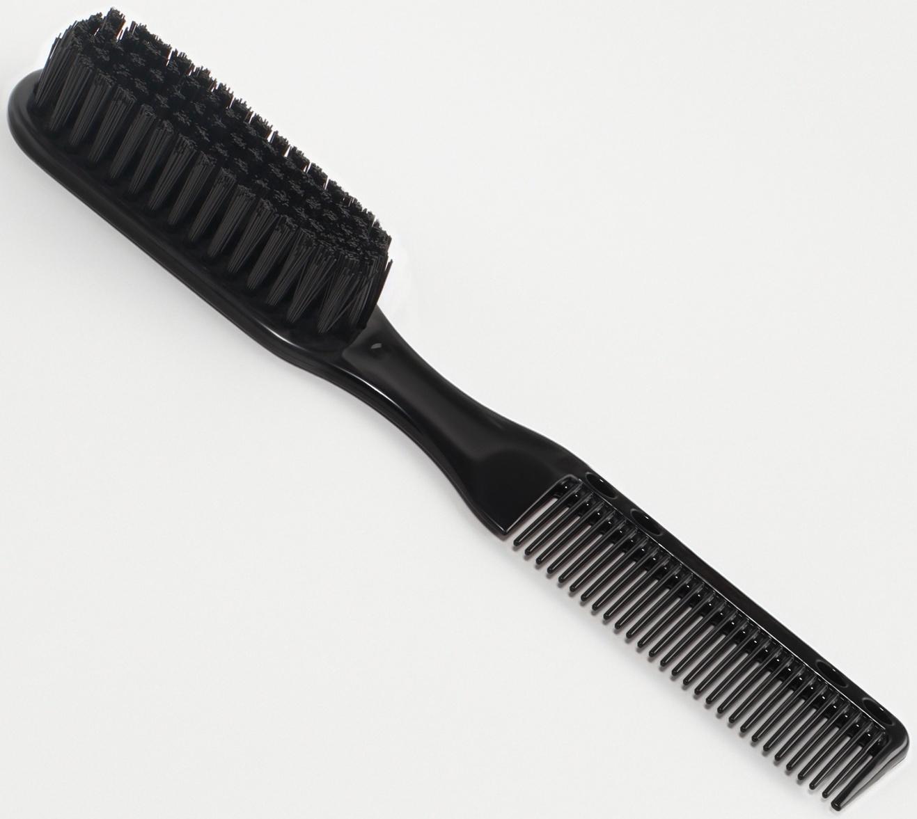 Расчёска - щётка для укладки волос, 17×2.5 см, чёрная