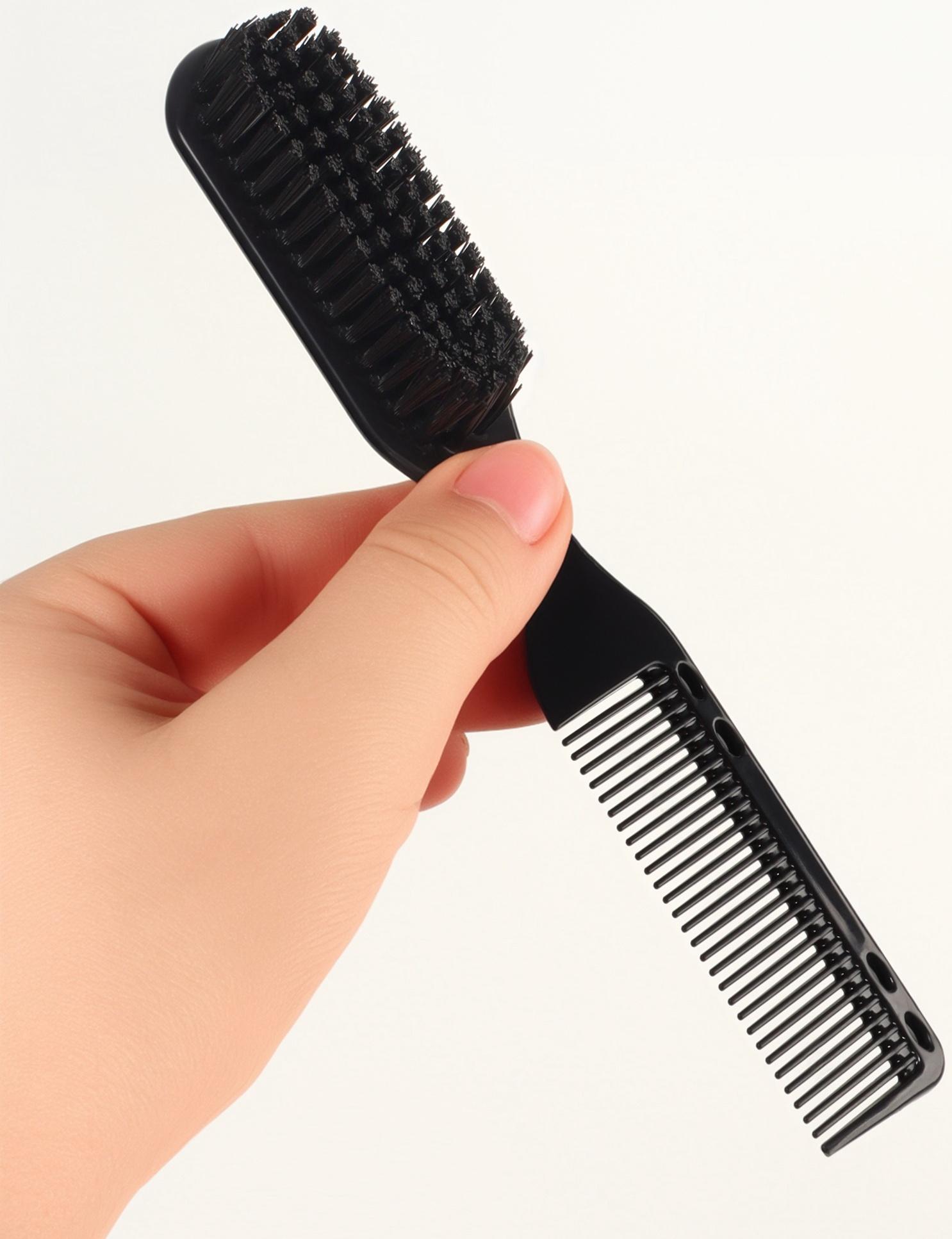 Расчёска - щётка для укладки волос, 17×2.5 см, чёрная