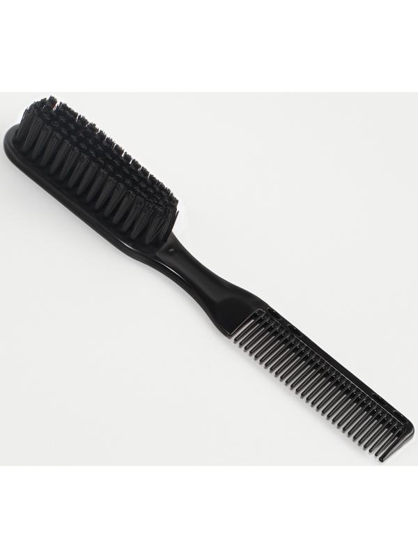 Расчёска - щётка для укладки волос, 17×2.5 см, чёрная