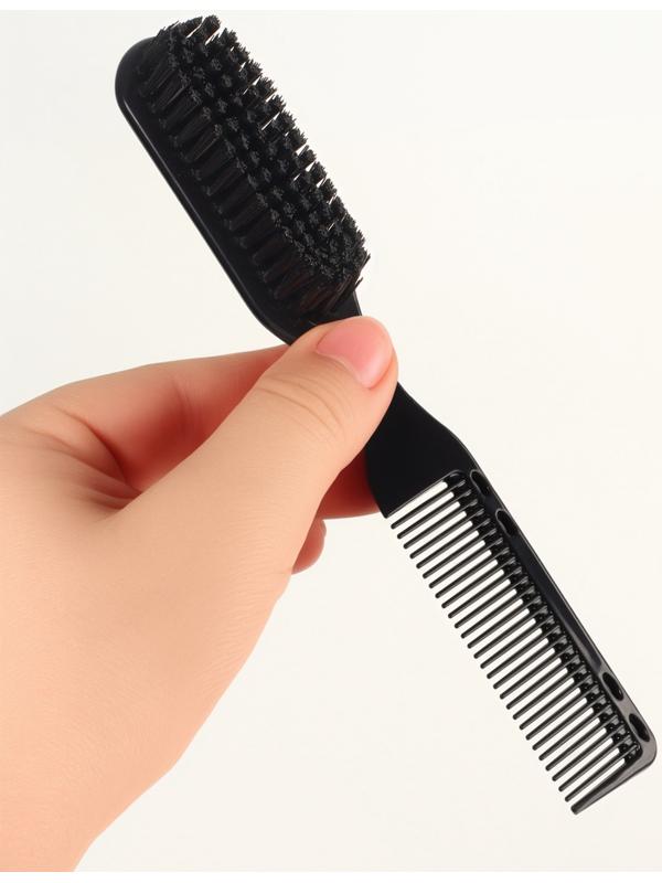 Расчёска - щётка для укладки волос, 17×2.5 см, чёрная