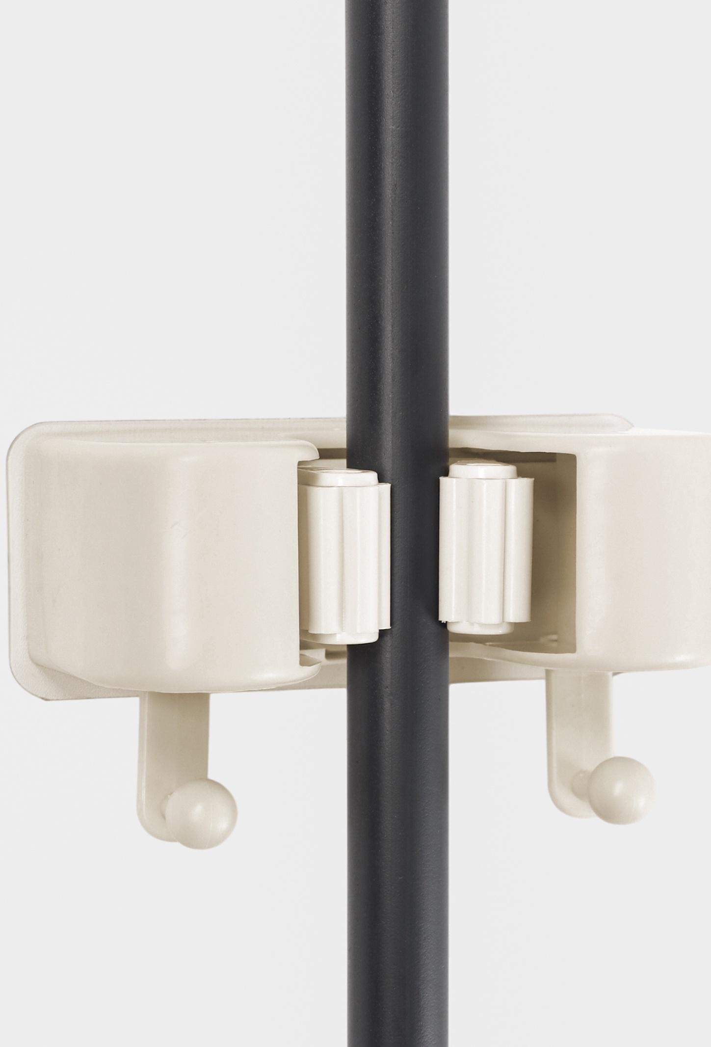 Держатель для швабр настенный самоклеящийся, 11.8×6.3×4.5 см