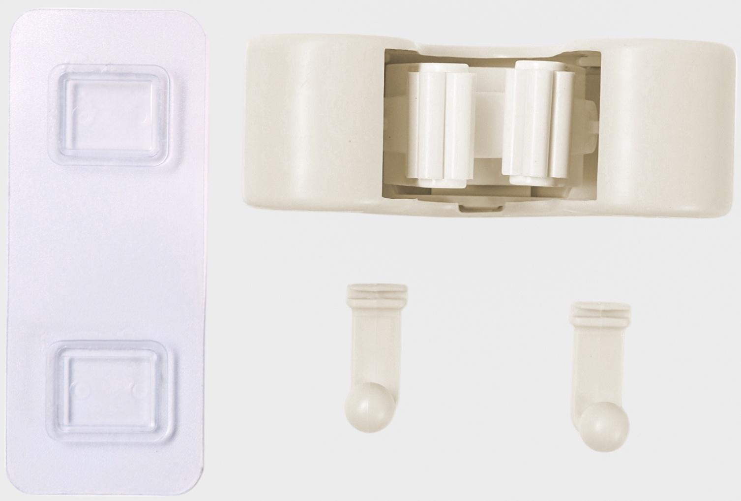 Держатель для швабр настенный самоклеящийся, 11.8×6.3×4.5 см