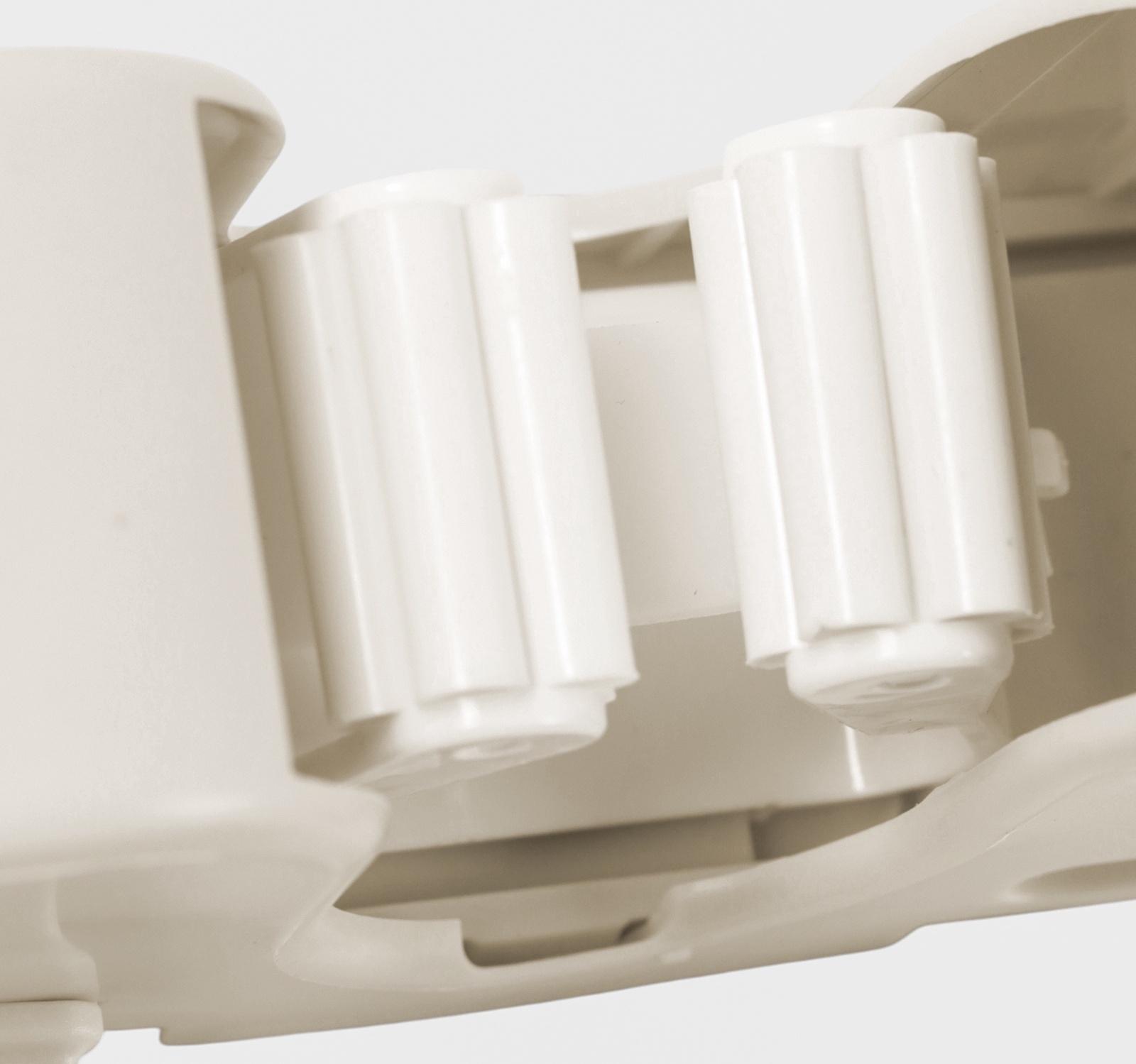 Держатель для швабр настенный самоклеящийся, 11.8×6.3×4.5 см