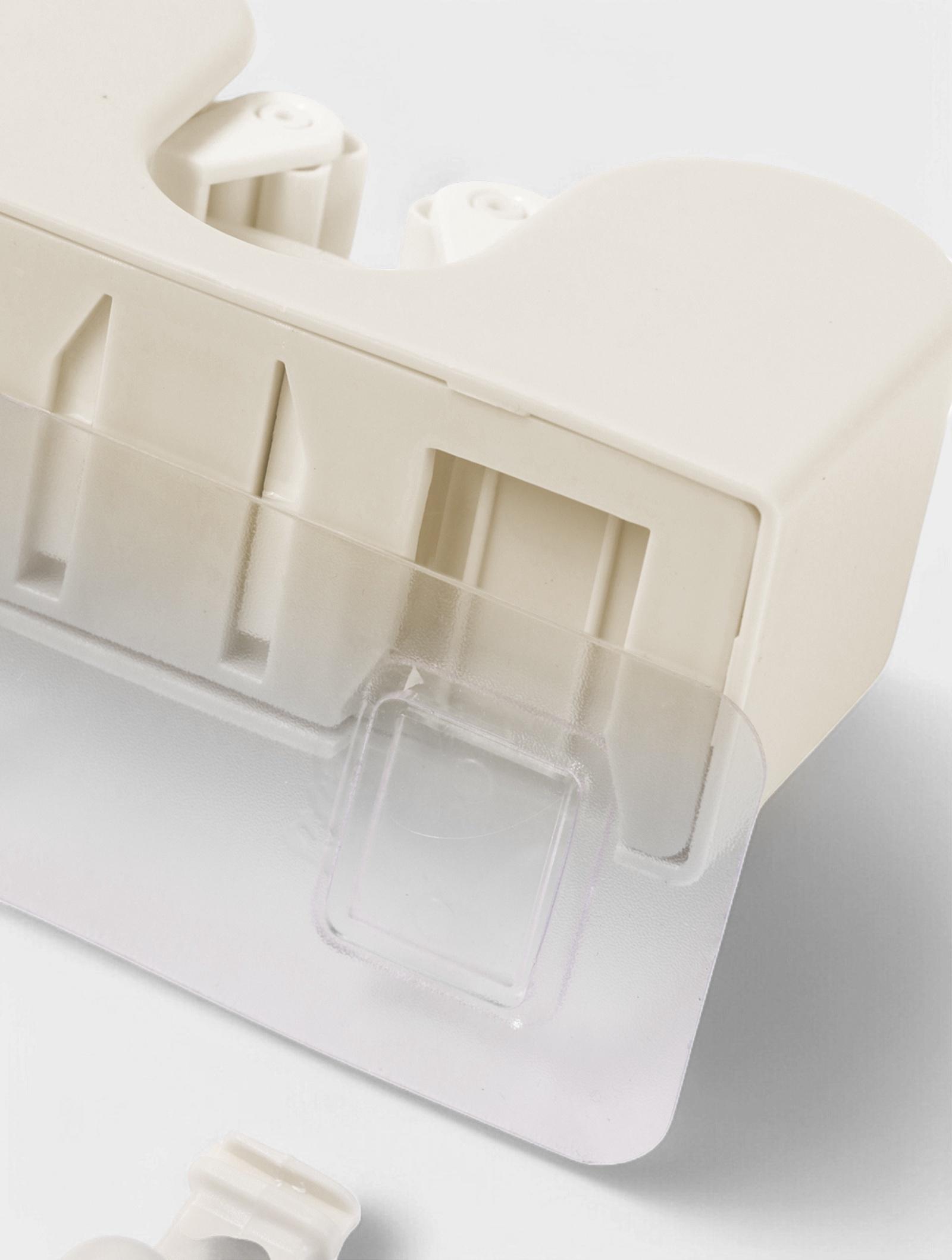 Держатель для швабр настенный самоклеящийся, 11.8×6.3×4.5 см