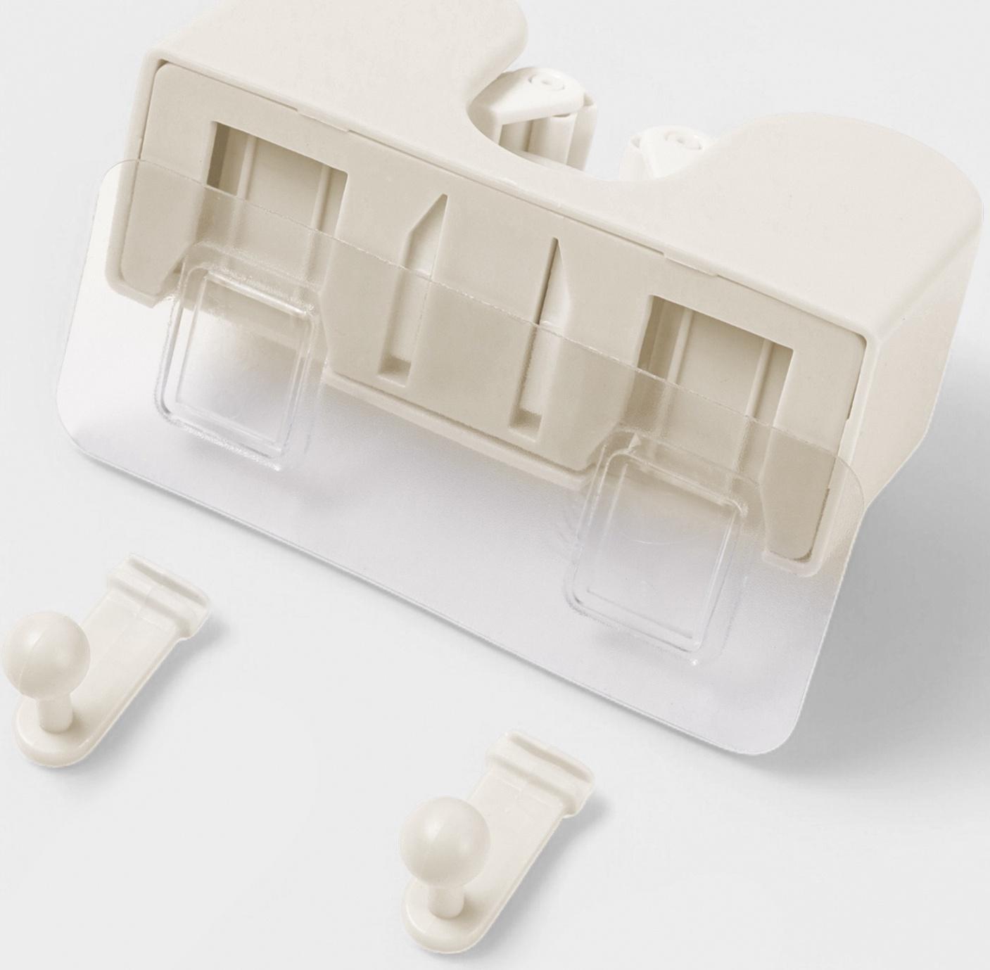 Держатель для швабр настенный самоклеящийся, 11.8×6.3×4.5 см