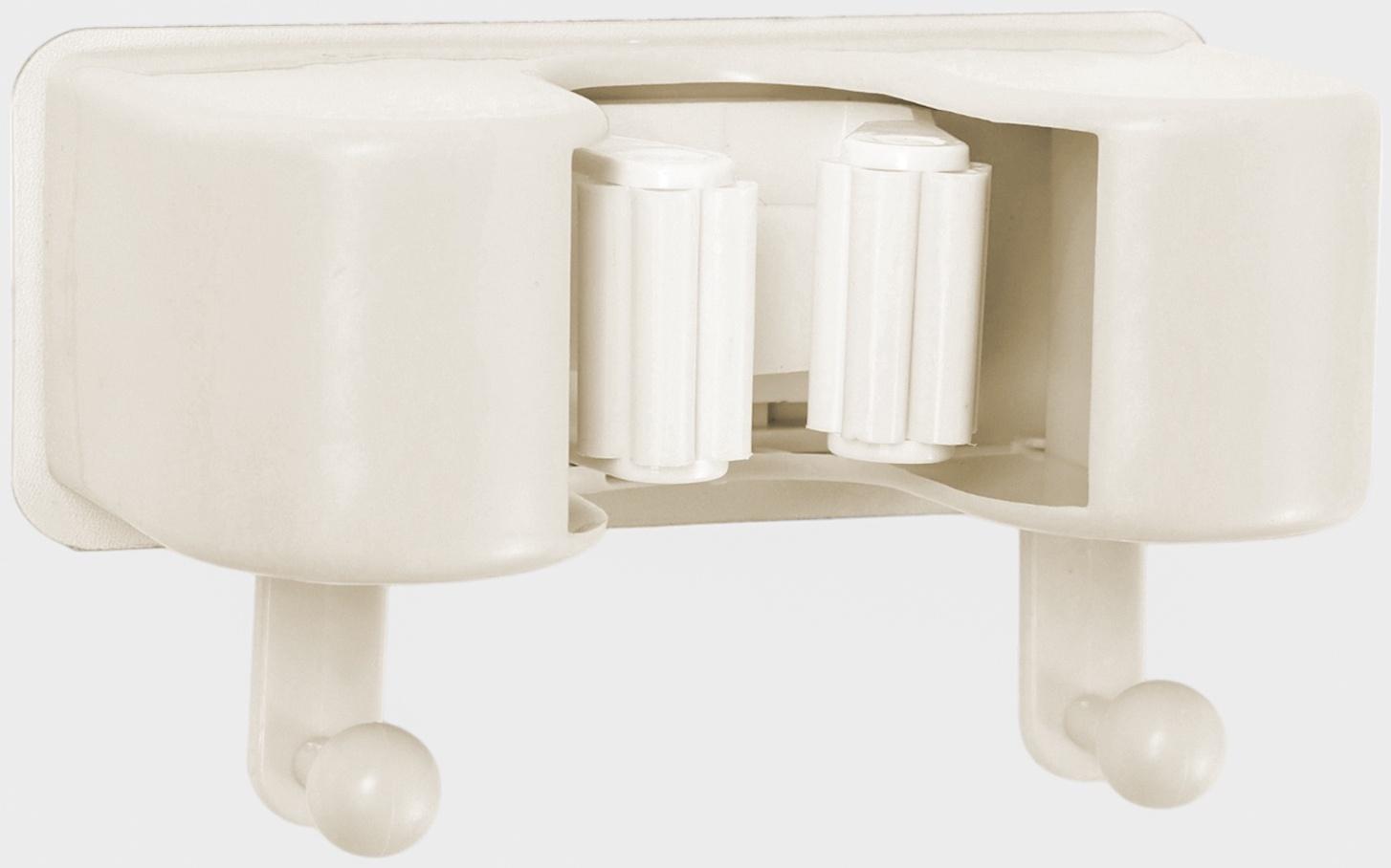 Держатель для швабр настенный самоклеящийся, 11.8×6.3×4.5 см