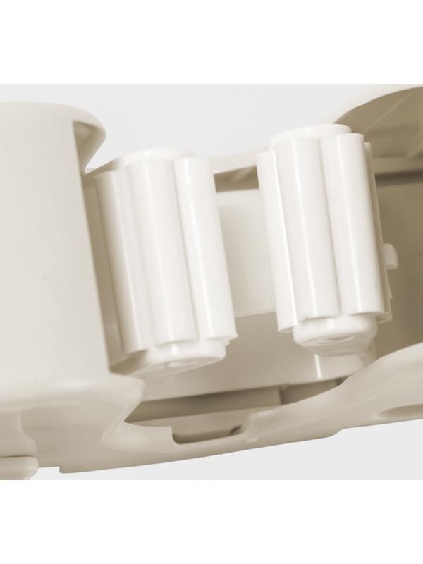 Держатель для швабр настенный самоклеящийся, 11.8×6.3×4.5 см