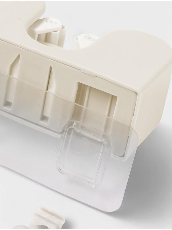 Держатель для швабр настенный самоклеящийся, 11.8×6.3×4.5 см