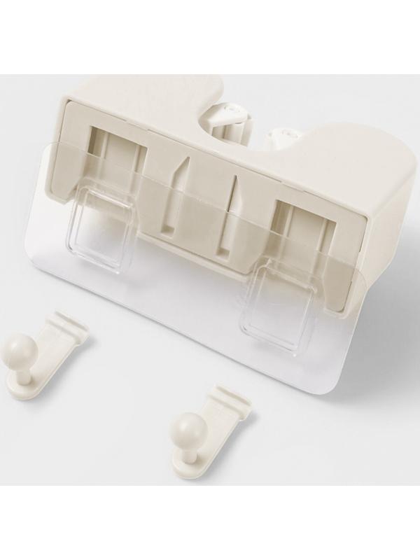 Держатель для швабр настенный самоклеящийся, 11.8×6.3×4.5 см