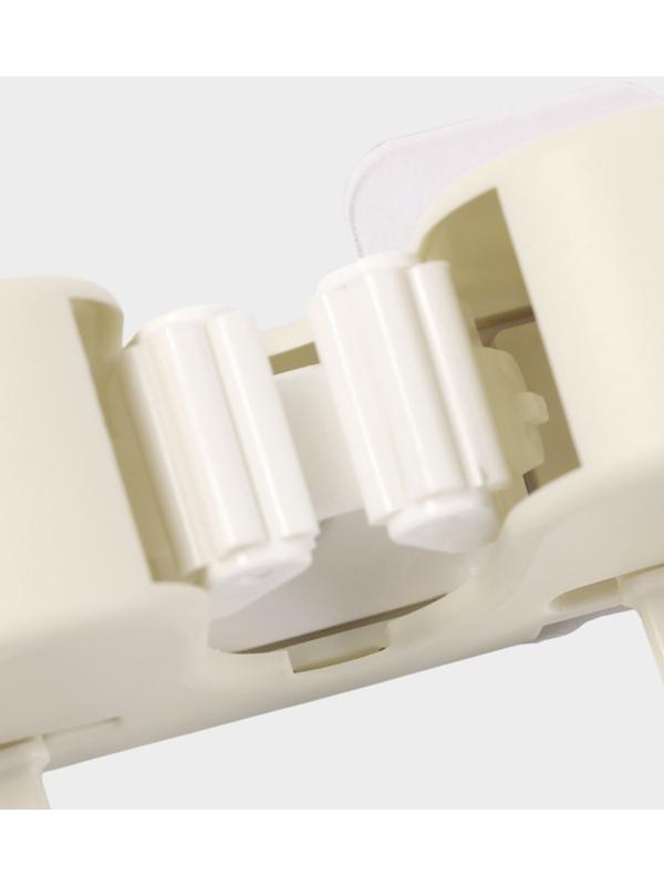 Держатель для швабр настенный самоклеящийся, 4 отделения, 33×6×6 см