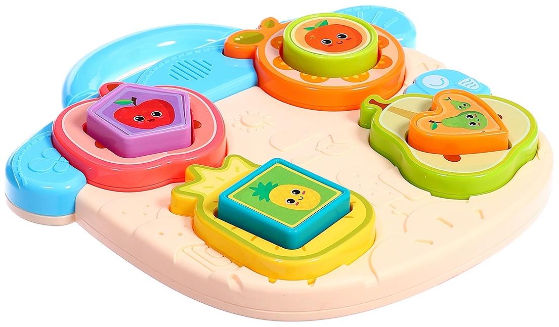 Музыкальная игрушка «Бизидоска. Фрукты», звук, свет, МИКС