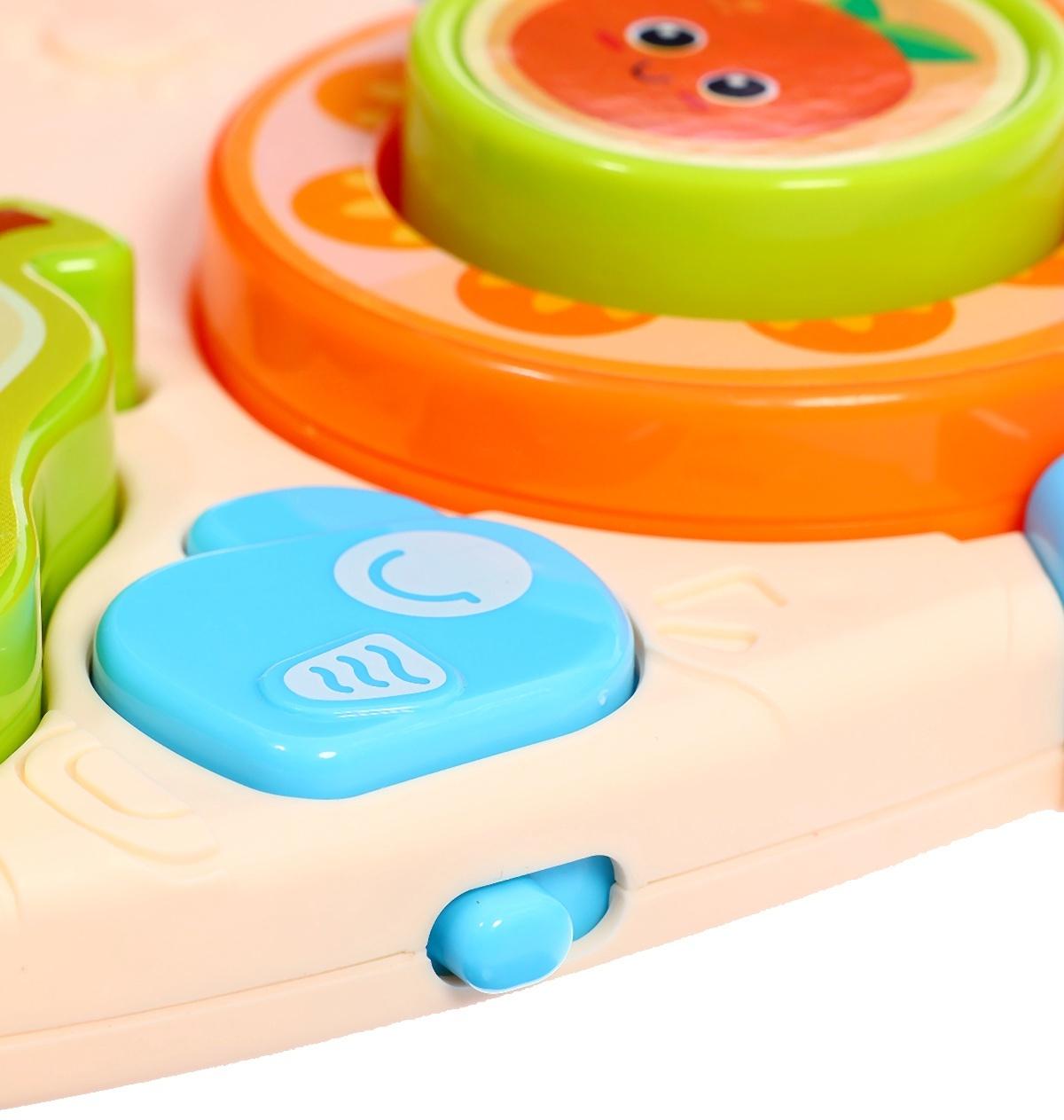 Музыкальная игрушка «Бизидоска. Фрукты», звук, свет, МИКС