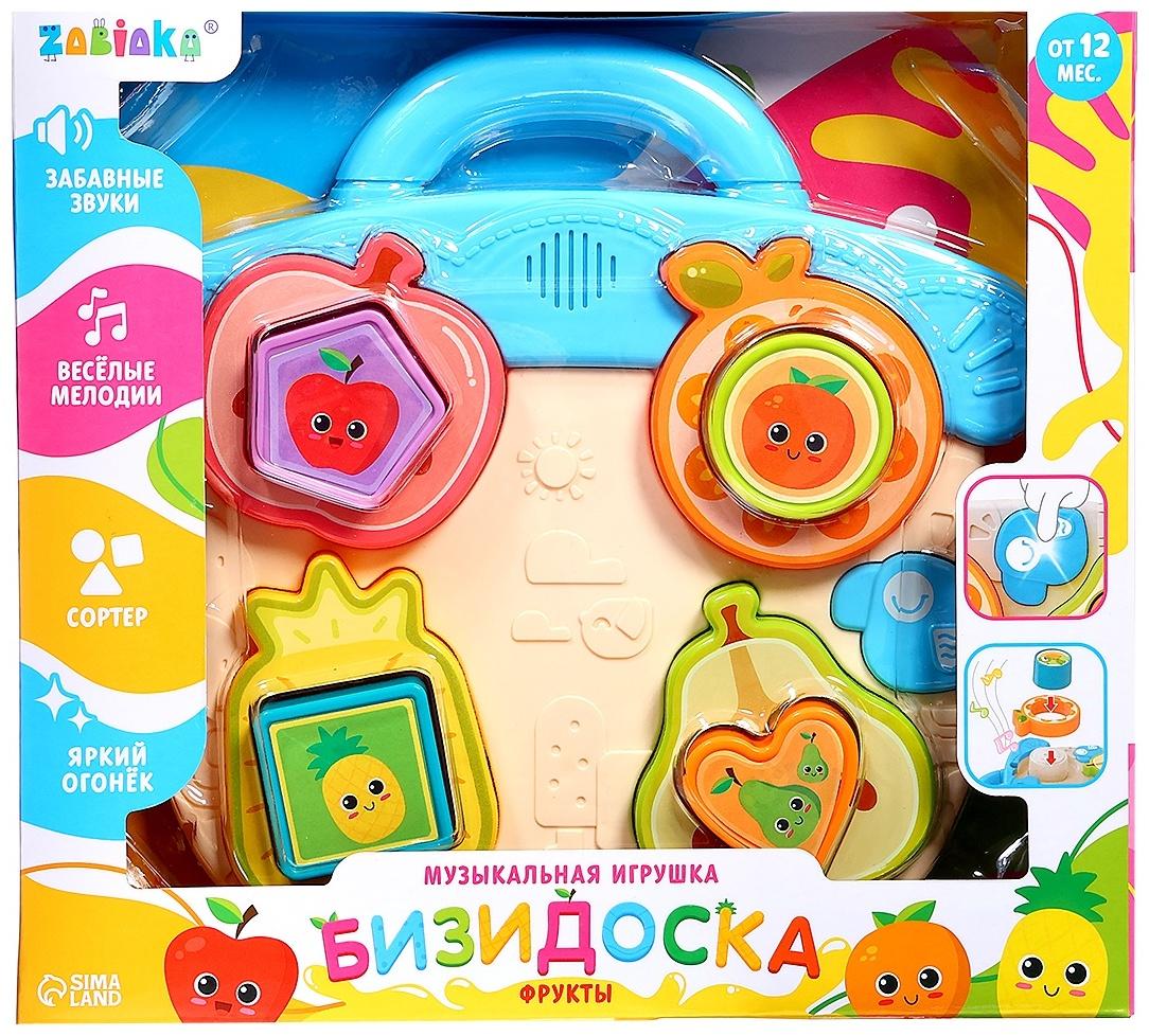 Музыкальная игрушка «Бизидоска. Фрукты», звук, свет, МИКС