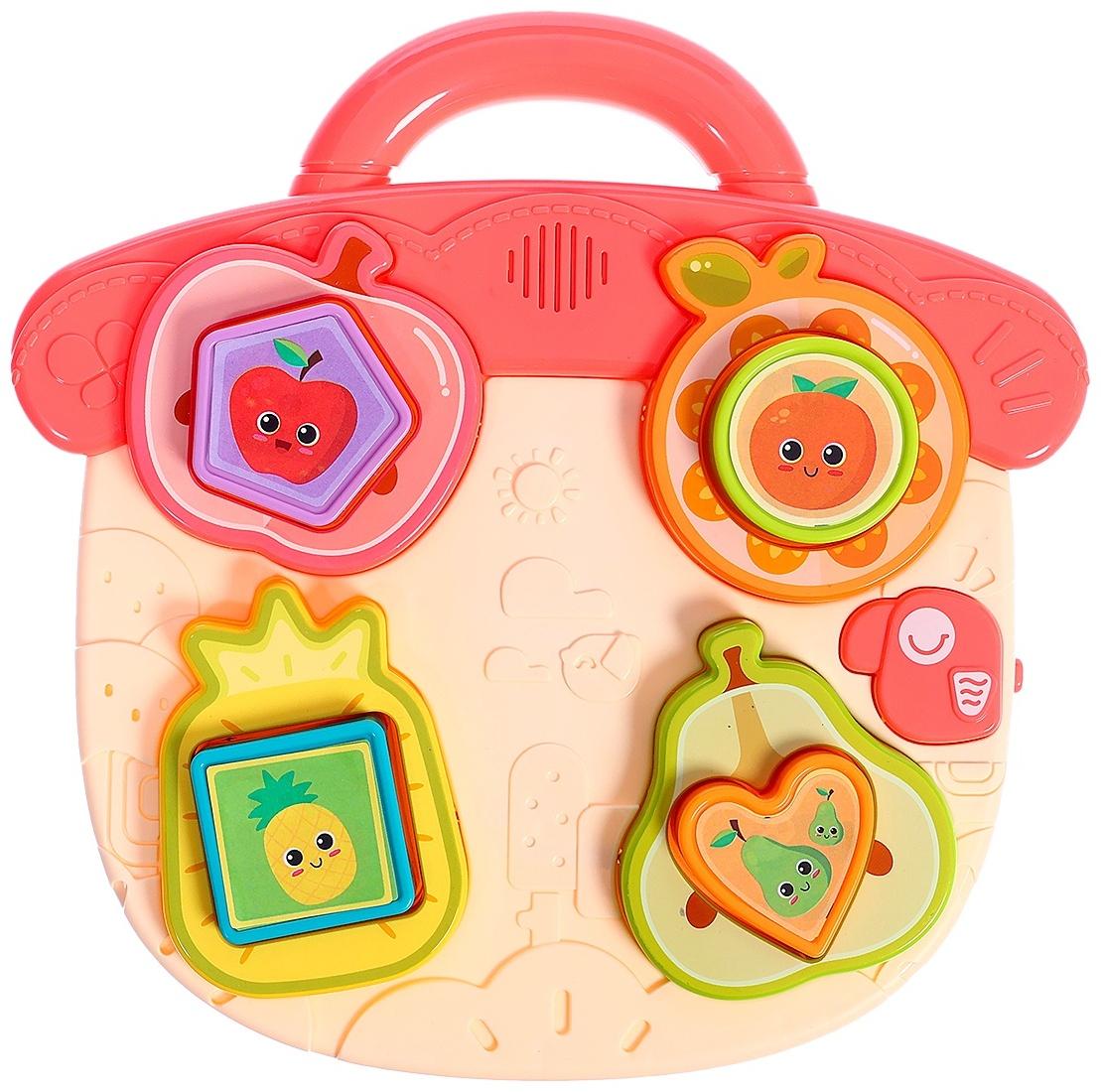 Музыкальная игрушка «Бизидоска. Фрукты», звук, свет, МИКС