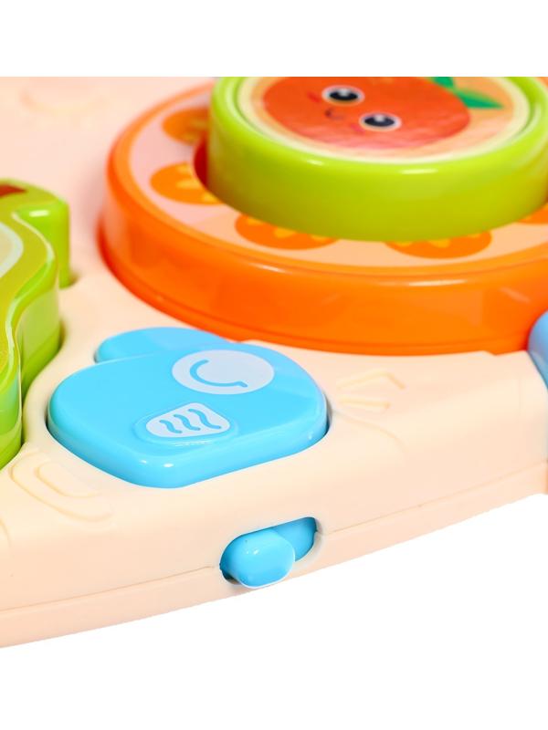 Музыкальная игрушка «Бизидоска. Фрукты», звук, свет, МИКС
