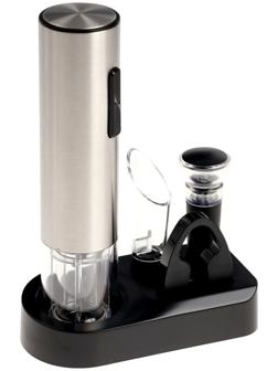 Набор сомелье Windigo LSH-09, пробка, аэратор, штопор, подставка, металл, от АКБ