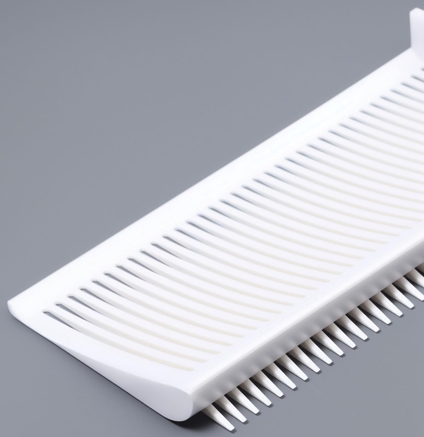 Расчёска для барбера, для стрижки под машинку, 22×6.5×1.5 см, белая