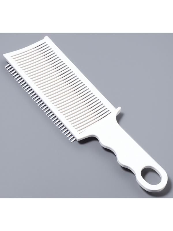 Расчёска для барбера, для стрижки под машинку, 22×6.5×1.5 см, белая