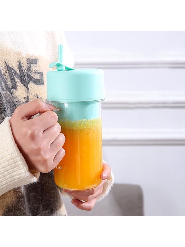 Блендер портативный Luazon LBR-07, 70 Вт, 0.5 л, АКБ, 1200 мАч, голубой