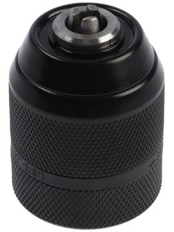 Патрон для дрели ТУНДРА, быстрозажимной, цельнометаллический, 3/8