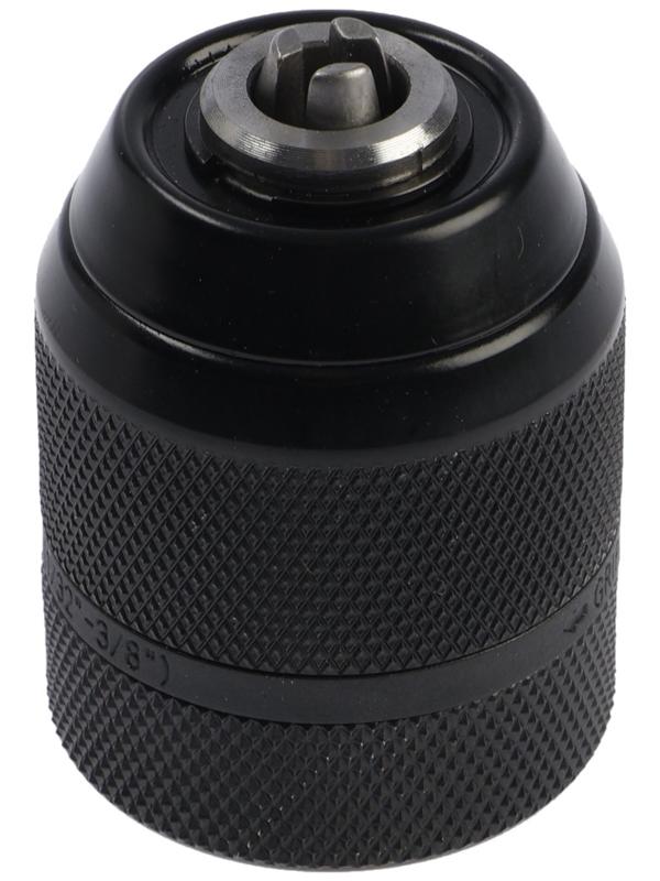 Патрон для дрели ТУНДРА, быстрозажимной, цельнометаллический, 3/8