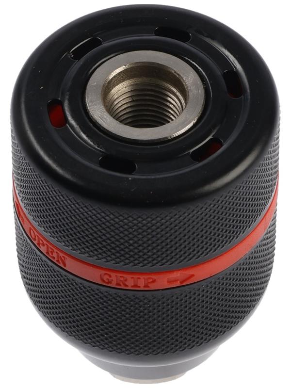 Патрон для дрели ТУНДРА, БЗП, цельнометаллический, с гайкой, 1/2