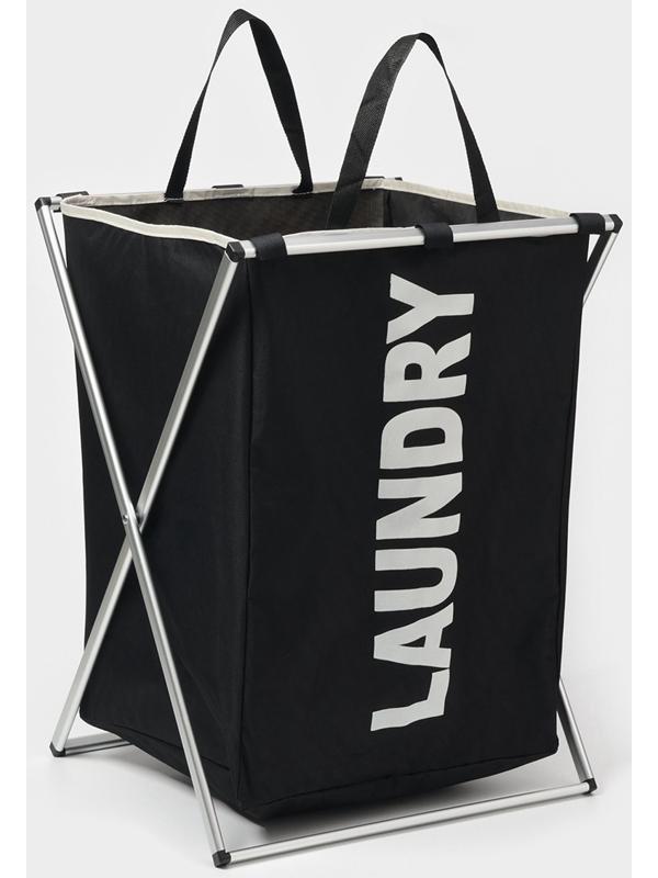 Корзина для белья Доляна LAUNDRY, складная, 42×40×58 см