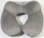 Подушка надувная для шеи, дорожная, 31×31 см, серая