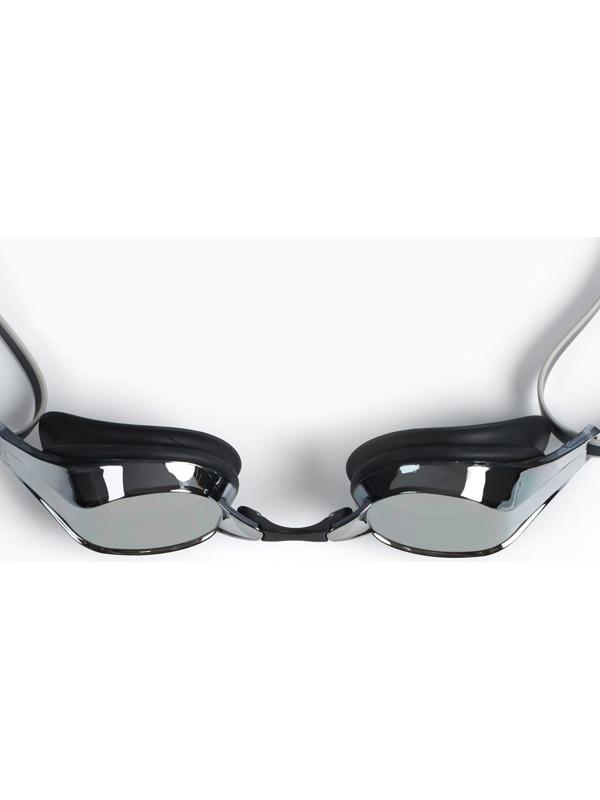 Очки для плавания ONLYTOP, набор носовых перемычек, чёрные, зеркальные