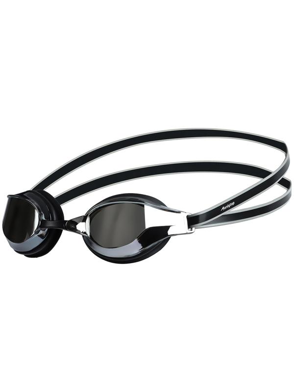 Очки для плавания ONLYTOP, набор носовых перемычек, чёрные, зеркальные