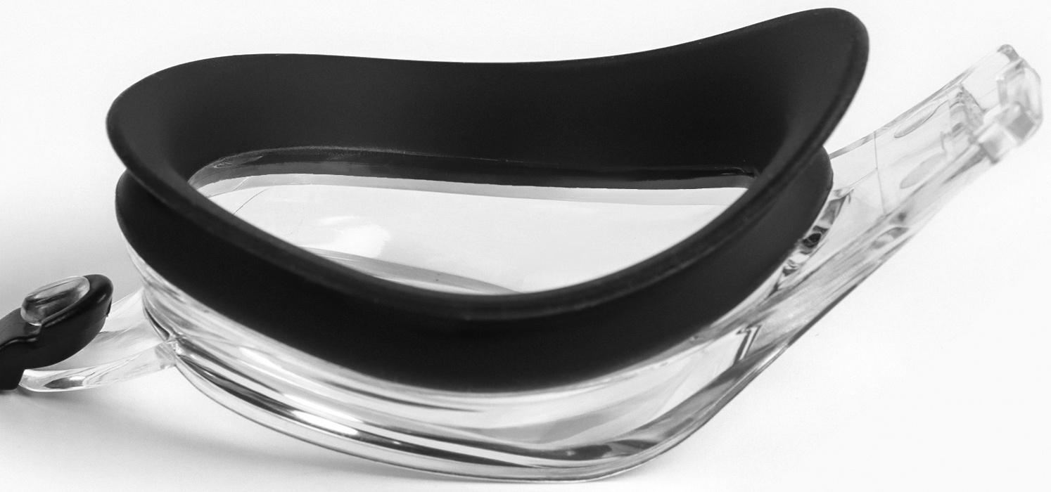 Очки для плавания ONLYTOP, набор носовых перемычек, чёрные