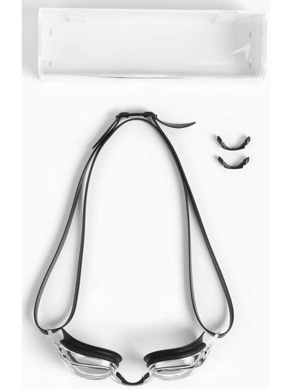 Очки для плавания ONLYTOP, набор носовых перемычек, чёрные