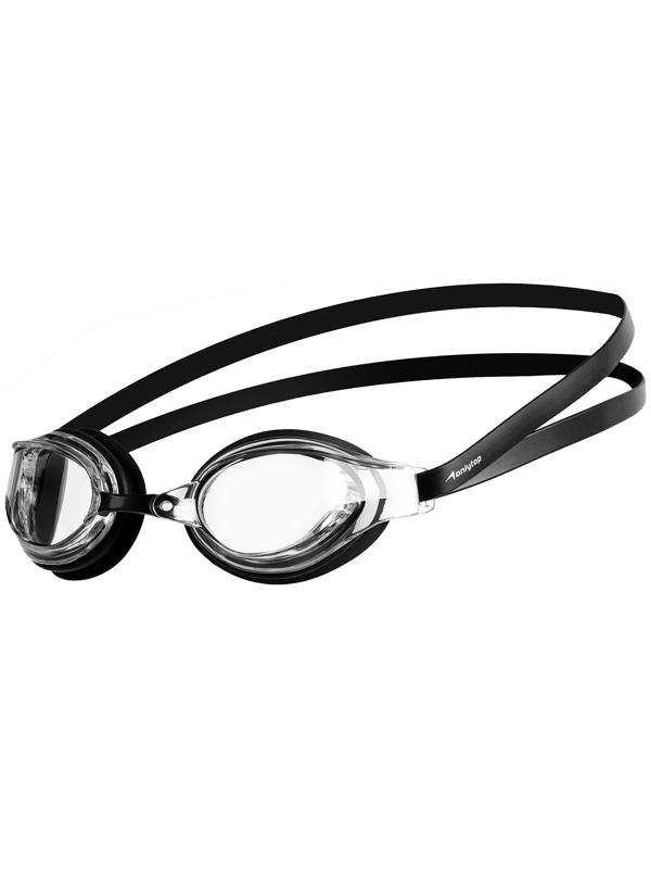 Очки для плавания ONLYTOP, набор носовых перемычек, чёрные