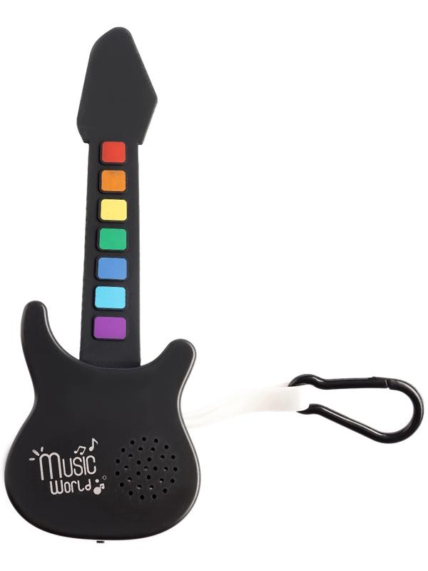 Музыкальная гитара, с сенсорным нажатием и карабином, детская
