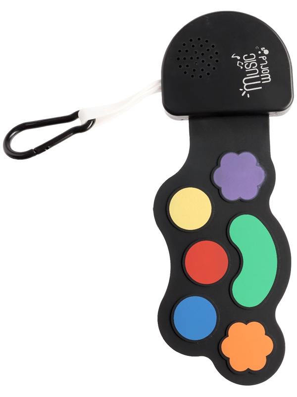 Музыкальный барабан, с сенсорным нажатием и карабином, детский