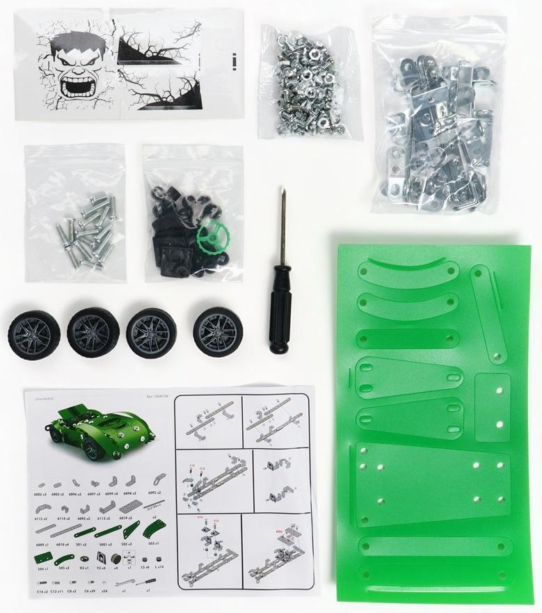 Конструктор металлический, Мстители Халк, 181 деталь