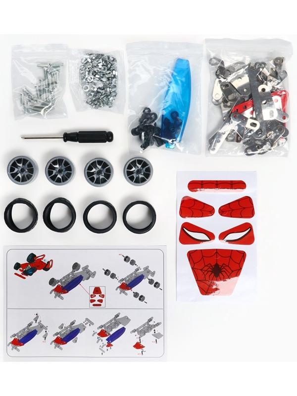 Конструктор металлический, Человек Паук, 166 деталей