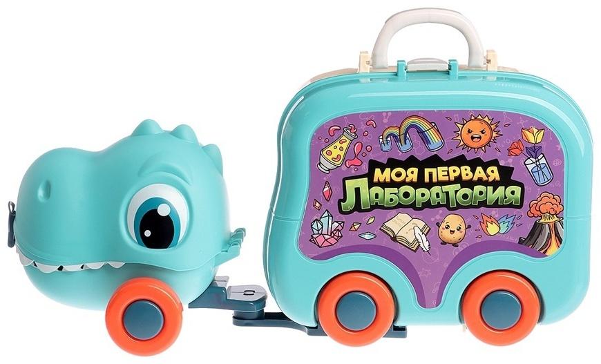Набор для опытов «Моя первая лаборатория», машинка - динозавр, 60 экспериментов