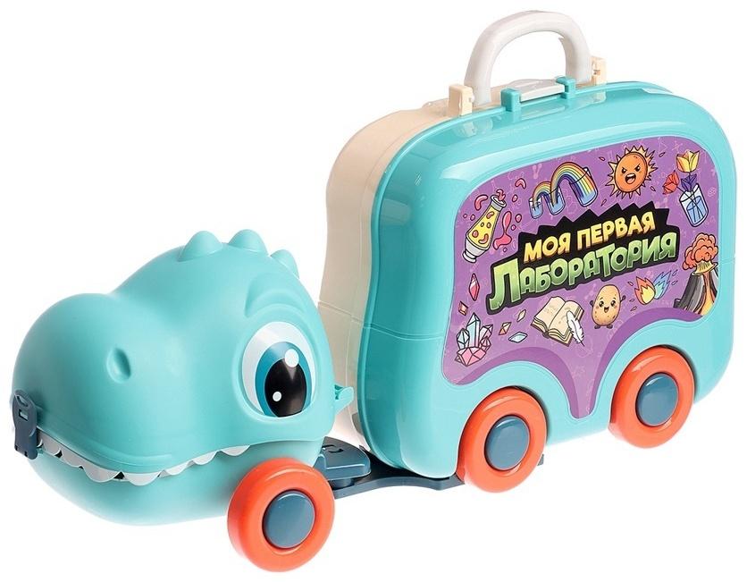 Набор для опытов «Моя первая лаборатория», машинка - динозавр, 60 экспериментов