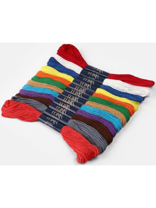 Набор ниток мулине «Сочный», 8±1 м, 12 шт.