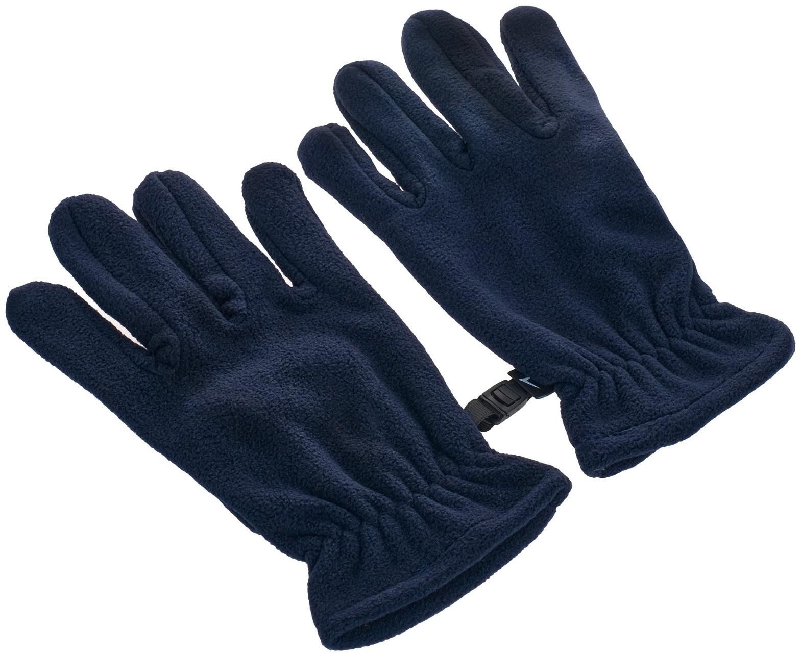Перчатки флисовые ONLYTOP, синие, размер S-M