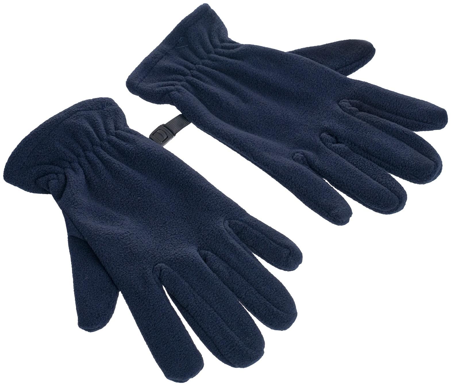 Перчатки флисовые ONLYTOP, синие, размер S-M