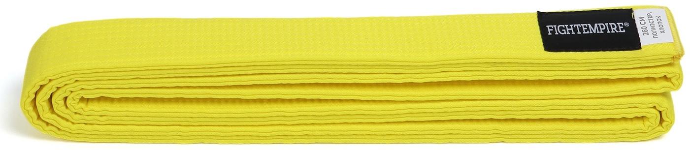 Пояс для единоборств Fight Empire 2,6 м, EXPERT, желтый