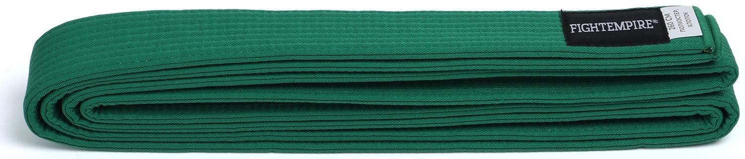 Пояс для единоборств Fight Empire 2,6 м, EXPERT, зеленый