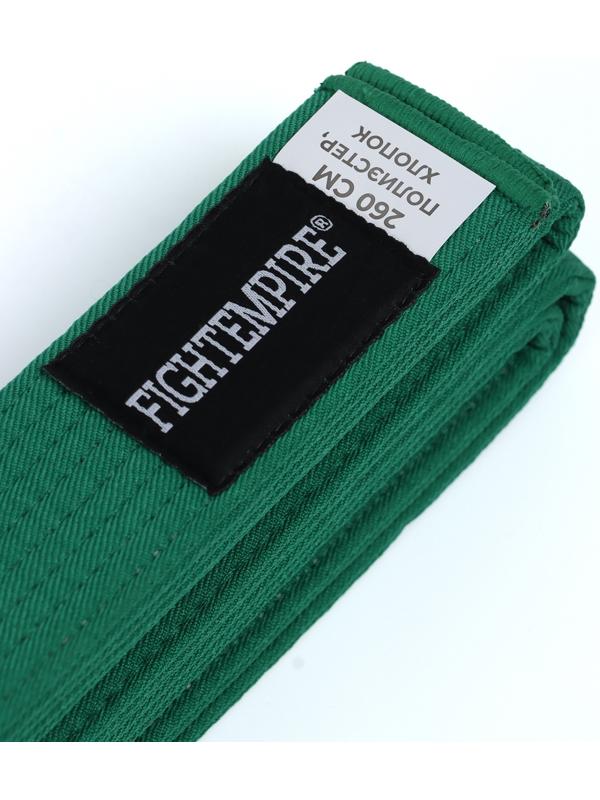 Пояс для единоборств Fight Empire 2,6 м, EXPERT, зеленый