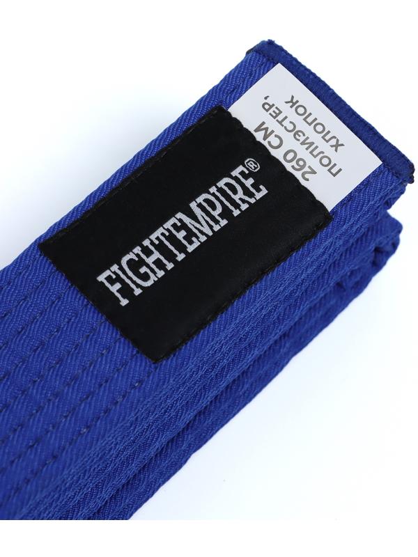 Пояс для единоборств Fight Empire 2,6 м, EXPERT, синий