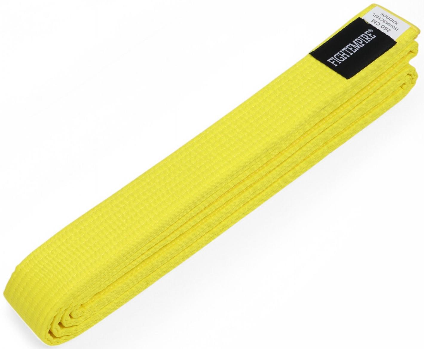 Пояс для единоборств Fight Empire 2.0 м, BASE, жёлтый