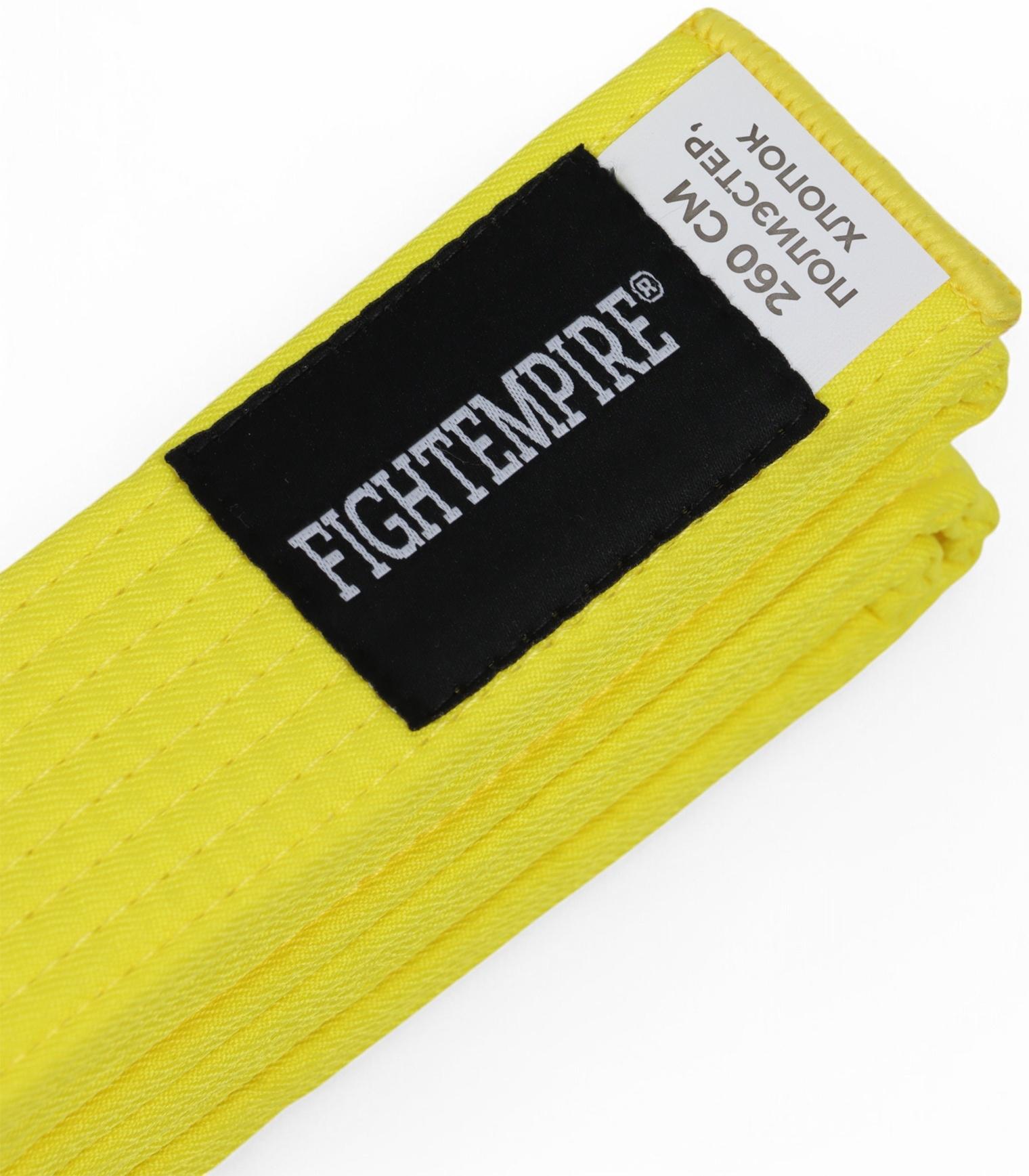 Пояс для единоборств Fight Empire 2.0 м, BASE, жёлтый